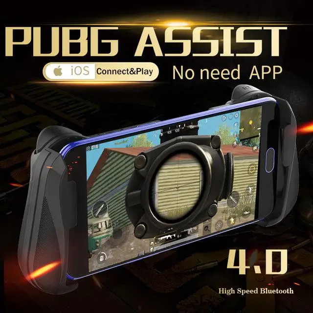  Yiwa Bluetooth 4.0 Gamepad PUBG Controller PUBG Mobile Triggers Joystick Wireless Joypad for iPhone