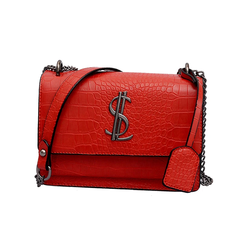 Роскошные сумки от известного бренда, женские дизайнерские сумки, классические клетчатые сумки через плечо, кожаные женские сумки-мессенджеры - Цвет: Красный