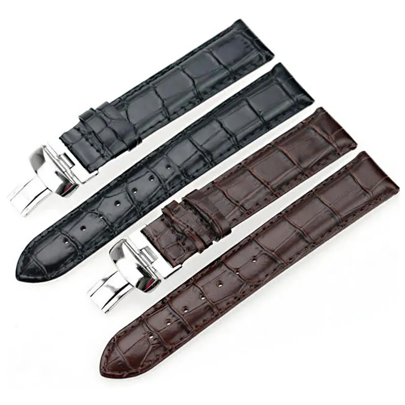 ISUNZUN мужской ремешок для часов Tissot 1853 T41 Locke PRC200 T461 T17 черный кожаный аксессуары