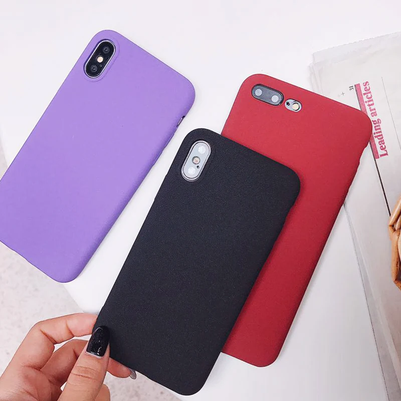 Protect cover case for iphone 6 6S 8 7 plus X 10 Xs Max Xr soft matter Couple suit coque cases For 8 plus Frosted phone cases Protect cover case for iphone 6 6S 8 7 plus X 10 Xs Max Xr soft matter Couple suit coque cases For 8 plus Frosted phone cases