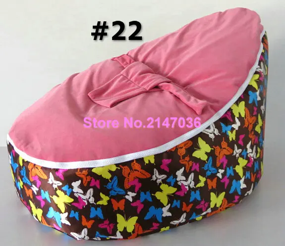 Butterfly Pink baby bean bag chair tiger fur hotsell waterproof kids beanbag sofa seat with 2