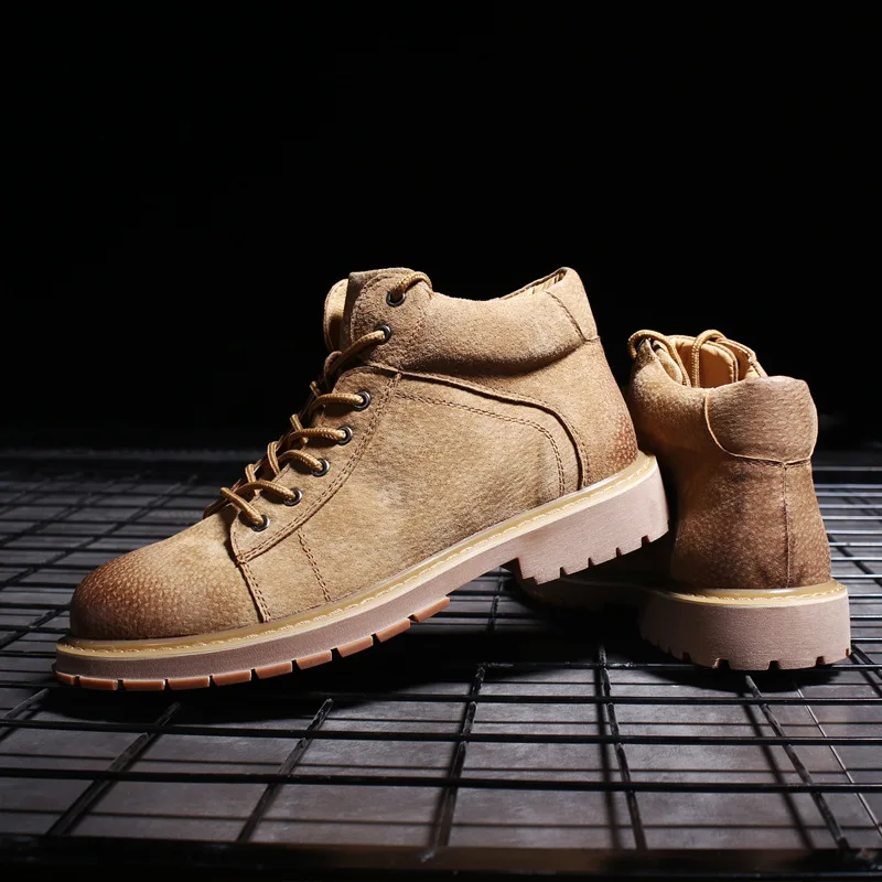 

2018 autumn winter The New Men shoes Martin boots fashion Simple Comfortable Non-slip Leisure durable shoes Men