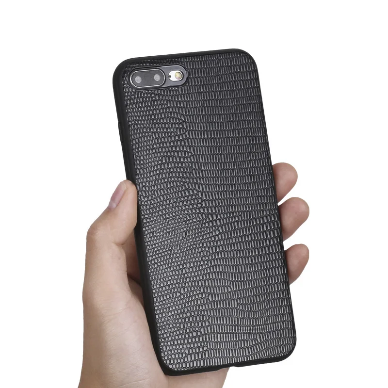 Кожаный чехол для iPhone X XS Max XR 6 6S 7 8 Plus 11 12 pro max текстура ящерицы включительно