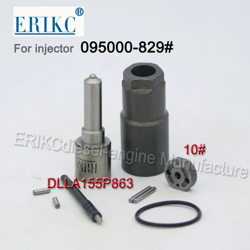 Комплект для ремонта ERIKC сопло Dlla155p863 и 10 # уплотнительное кольцо колпачок сопла