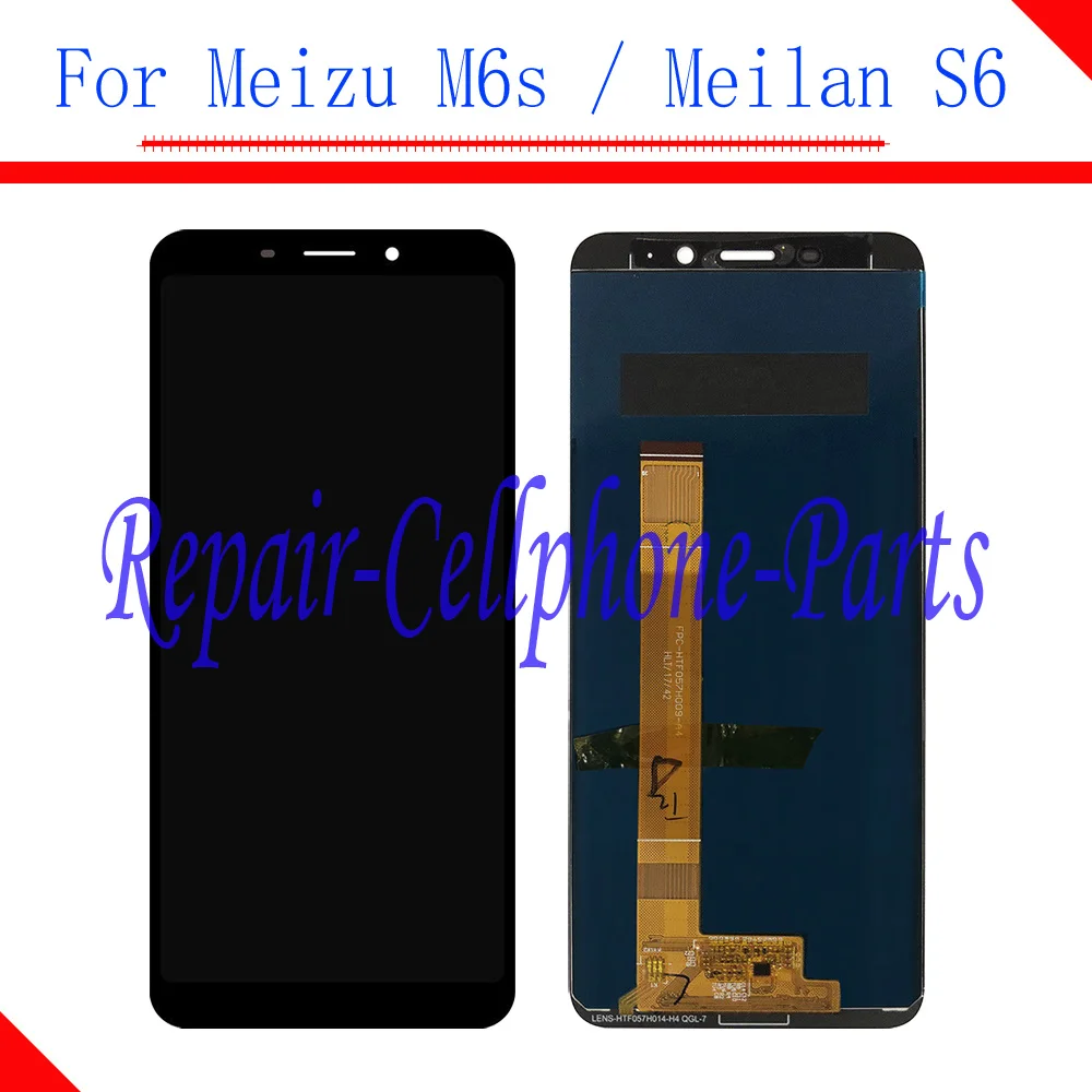 

Black 5.7 inch For Mei zu M6s Full LCD DIsplay + Touch Screen Digitizer Assembly Replacement For Meilan S6 Free shipping