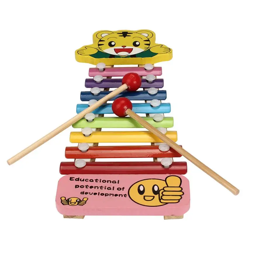 

Hot Baby Kid 8-Note Xylophone Musical Toys Wisdom Development Wooden AUG 29