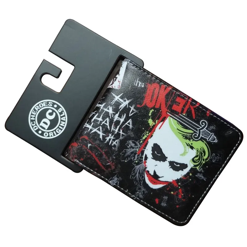 DC Marvel Comics Joker Wallets Casual Leather Short Purse Money Bags