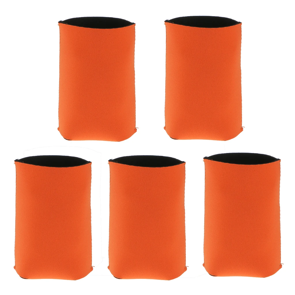 10 Pieces Neoprene Cooling Beer Drinks Bottle Tin Can Cooler Sleeve Holder