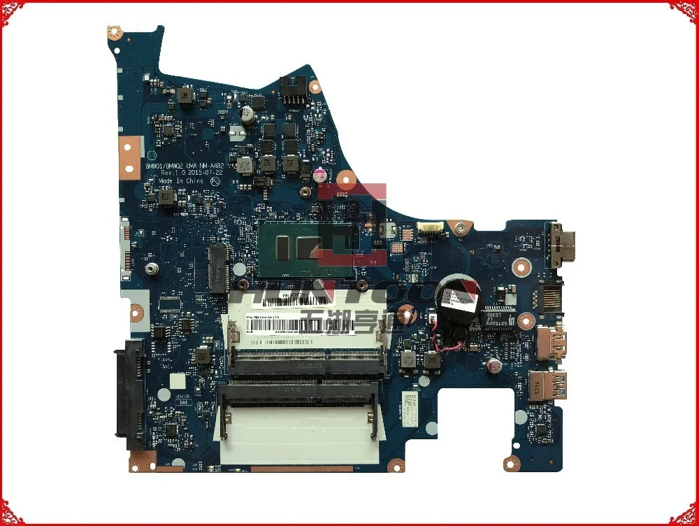 Высокое качество новый BMWQ1/BMWQ2 NM A482 для Lenovo Ideapad 300 15isk FRU:5B20K38179 SR2EY I5 6200U DDR3L 100%