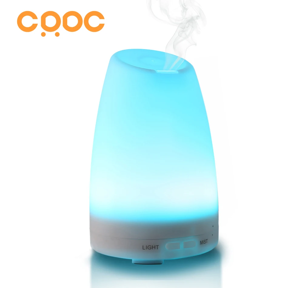 

CRDC 100ml Electric Aromatherapy Aroma Humidifier 7 Color LED Lights Ultrasonic Air Essential Oil Aroma Diffuser for Home