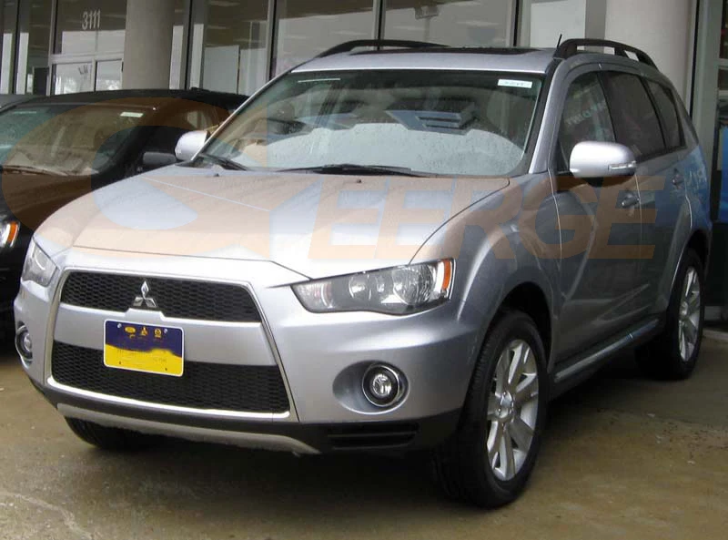 Для Mitsubishi Outlander 2010 2011 галогенная фара Идеальная совместимость Ультра яркое освещение smd led angel eyes kit