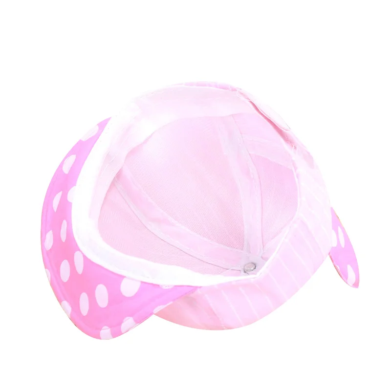 Rabbit Dot Baby Caps With Ears Cute Letter Baby Baseball Caps Boys Girls Sun Caps Striped Fashion Toddler Hat Baby Boys Clothing (8)