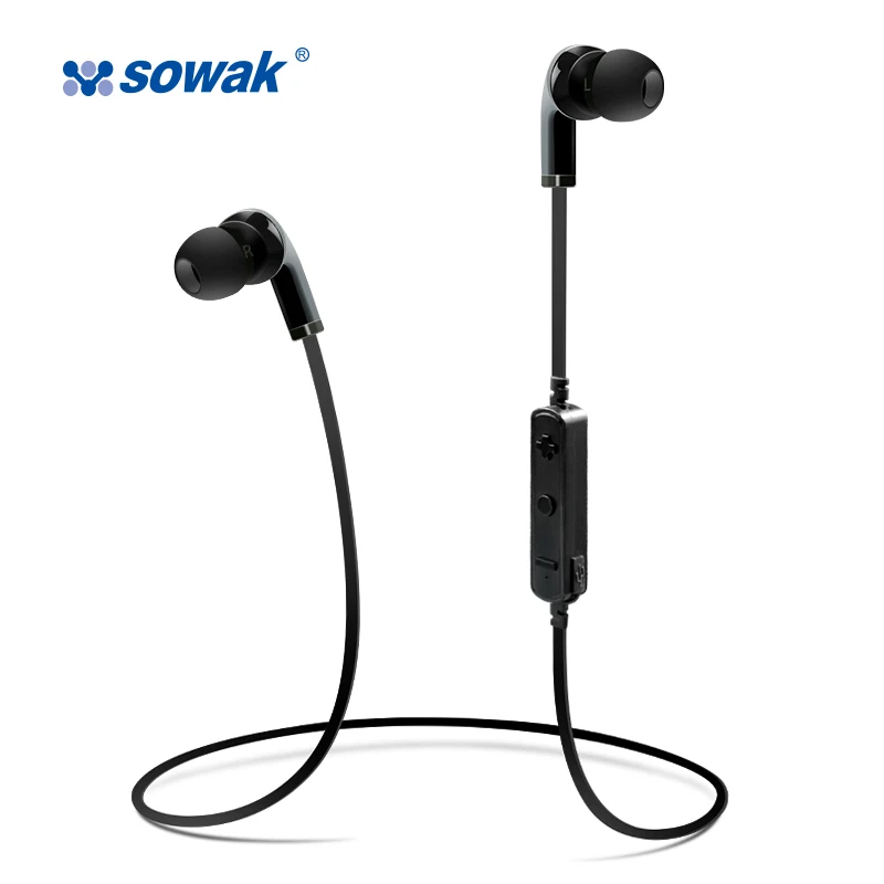 

Sowak Wireless Bluetooth Headphones H4 IPX4-rated with MIC handsfree Sport earphone for phone