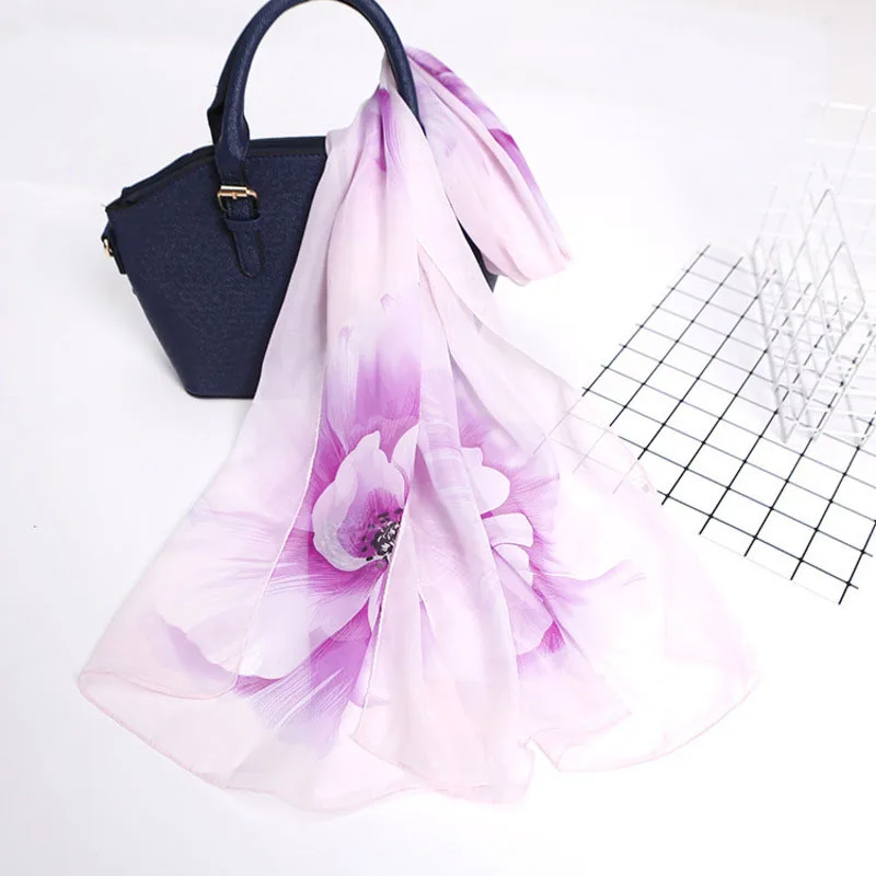 V2018 Beach Scarf Chiffon Scarf For Women Sun Protection Scarves Girl