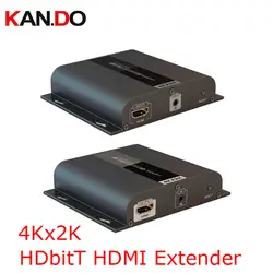 383-4 k 4 K * 2 K hdbitt HDMI Extender до 120 м LAN повторитель над CAT5/5e/6 ИК передает HDMI V1.4 HDCP передачи видеосигнала