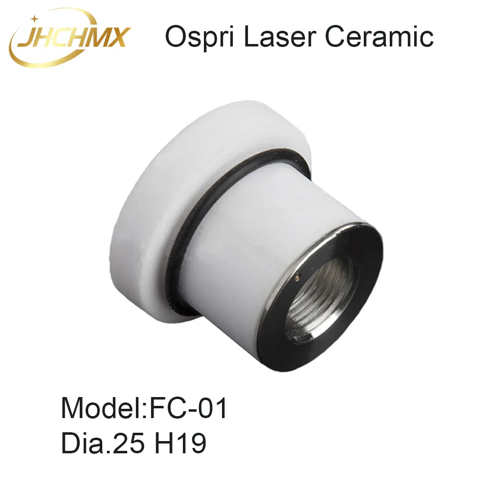 JHCHMX высокое качество Ospri Волокна Лазерная Керамика FC-01 Dia.25/18 мм Высота 19 мм лазерные штуцеры держатель для Ospri оптовая продажа с фабрики