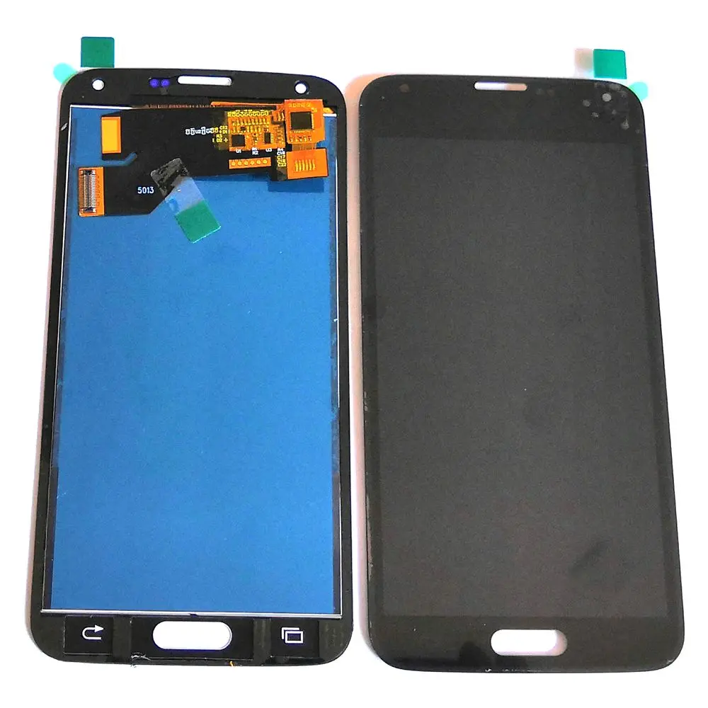 Ceny Do Samsung Galaxy S5 G900 G900F SM G900 G900M G900T G900I G900P ekran Lcd + wyświetlacz + szkło dotykowe wymiana zespołu TFT wersja