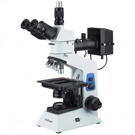 

Saudi Arabia+United Arab Emirates--AmScope Supplies 40X-500X Trinocular Dual-light Polarized Metallurgical Microscope