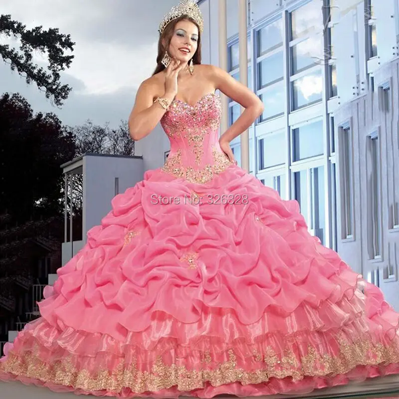 Gold Quinceanera Dresses