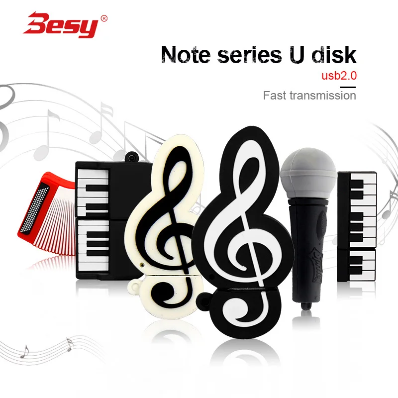 

Microphone/Piano/Guitar/Cello/Musical Note/Organ Usb Flash Drive 2.0 Pen Drive Mini Flash Disk 32gb Pendrive U Disk Memory Stick