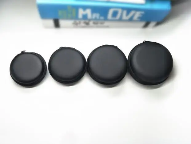 Black Pouch Storage Bag Shell Box Carrying Hard Hold Case For Airpods Earphone Headphone Accessory Earbuds Memory Card USB Cable