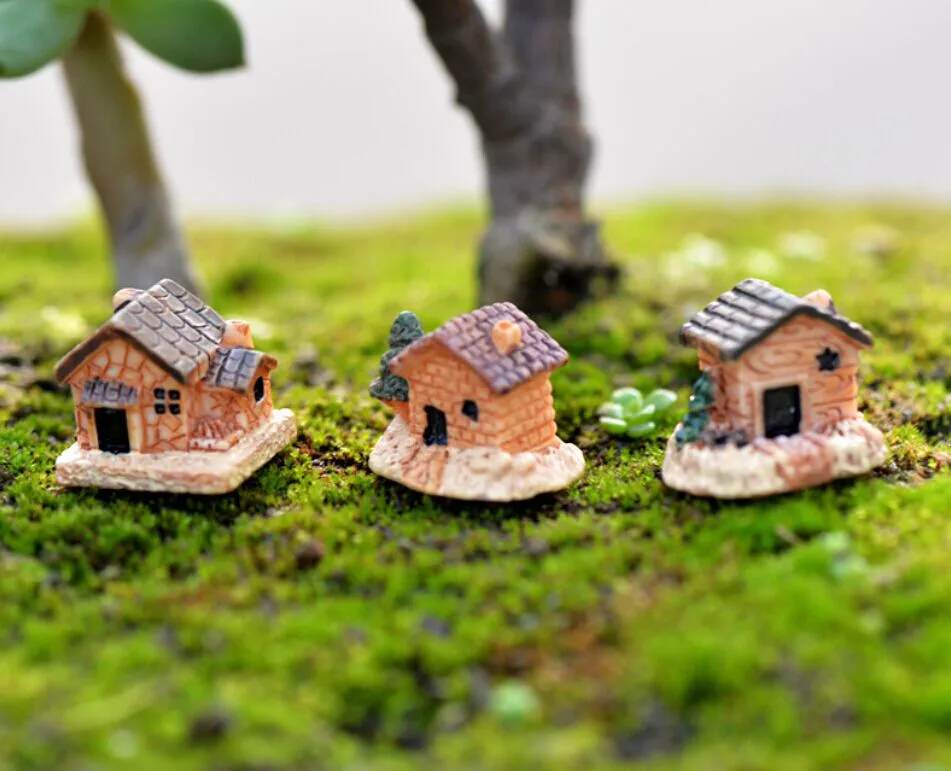 Miniature Resin Castle House Micro Dollhouse Stone House Garden Cottage Decor Craft For Home Garden Decoration Miniature Resin Castle House Micro Dollhouse Stone House Garden Cottage Decor Craft For Home Garden Decoration
