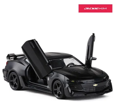 1:32 Chevrolet Camaro литая под давлением модель автомобиля с вытягиванием назад Игрушечная машина для детей и взрослых Коллекция подарков на день рождения - Цвет: Черный