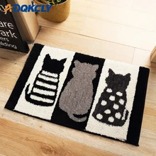 ADQKCLY мягкий напольный ковер плюшевый Кот узор пушистый Экологичный коврик для ванной комнаты Впитывающий Коврик 45*65 см/50*80 см