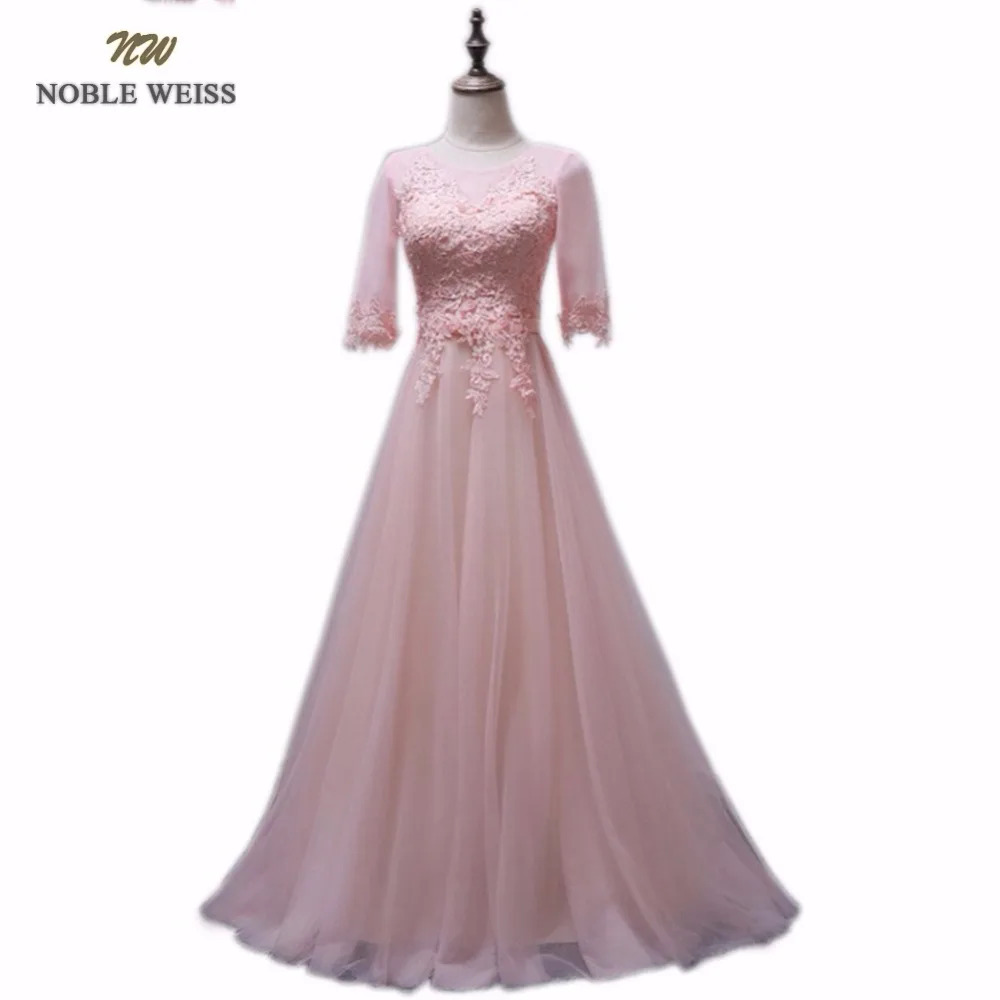 NOBLE WEISS модное розовое вечернее платье трапециевидной формы с глубоким вырезом, сексуальное платье для выпускного вечера размера плюс
