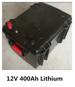 

High power 12V 400Ah lithium ion battery with BMS for Caravans RV outdoor power supply solar energy storage+10A Charger