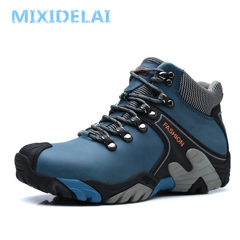 Winter Snow Boots Men Boots Size 38-46 Waterproof Snow Lace Up Ankle Warm Winter Shoes For Men