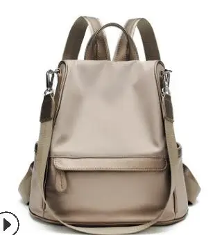 Модный женский кожаный рюкзак, женские рюкзаки, Женская Высококачественная дорожная сумка через плечо, школьная сумка в духе колледжа, C641 - Цвет: Хаки