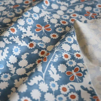 

new spring flower canvas fabric full cotton cushion and table fabric