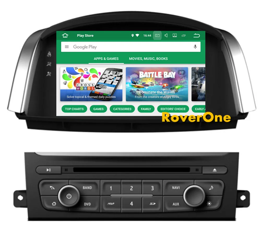 RoverOne Android 8,0 Автомобильная Мультимедийная система для Renault Koleos Радио Стерео DVD gps навигация медиа музыкальный плеер PhoneLink