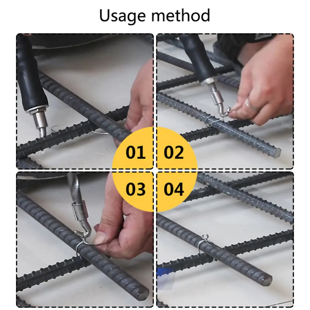 1 шт. строительной площадке полуавтоматическая арматуры вязальная инструмент 300*27 мм многофункциональный провод молния прорезиненные