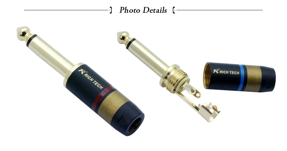6.35mm mono connector (3)