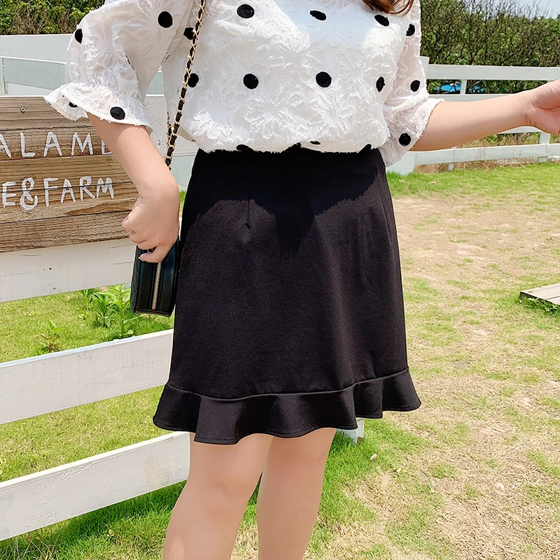 

New fashion Korean women's plus-size skirt summer new fashion summer dress skirt 2101