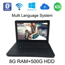Тонкий Записные книжки PC Windows 10 системы 13.3 дюймов белый ноутбук 8 г ОЗУ 500 ГБ HDD Встроенная камера