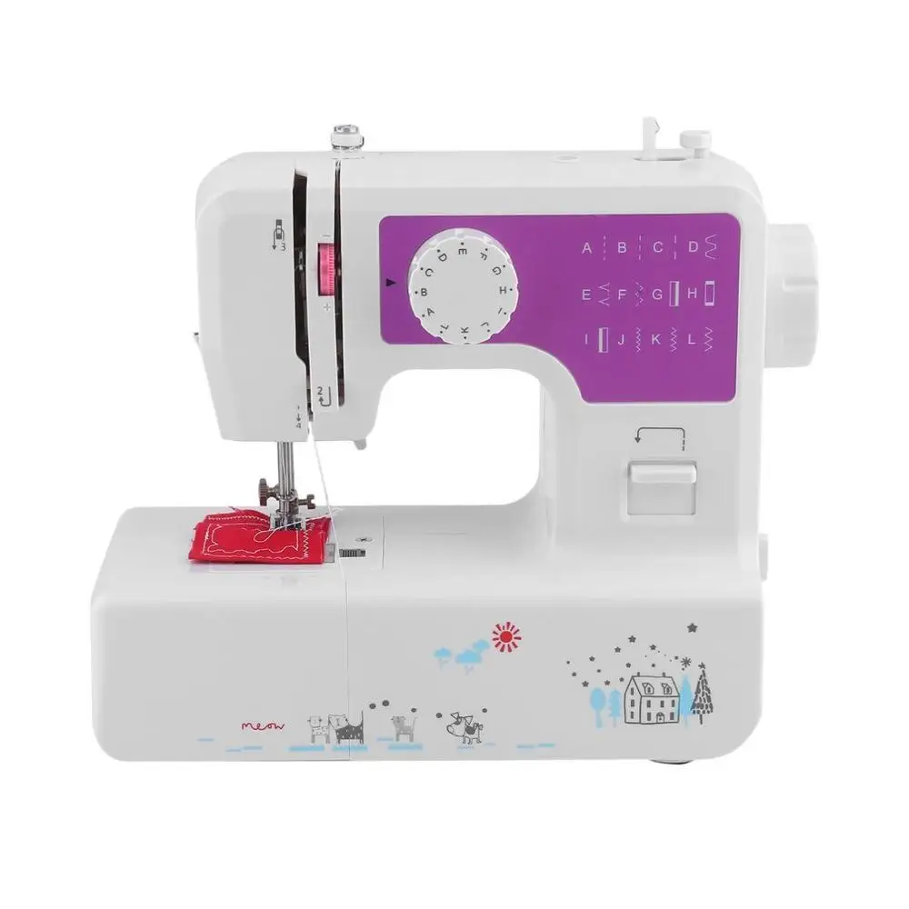 

Electric Mini Sewing Machine Sew 110/220V Two Speed 12-Needle Adjustment With Light Handheld Sewing Machine For Home Machine
