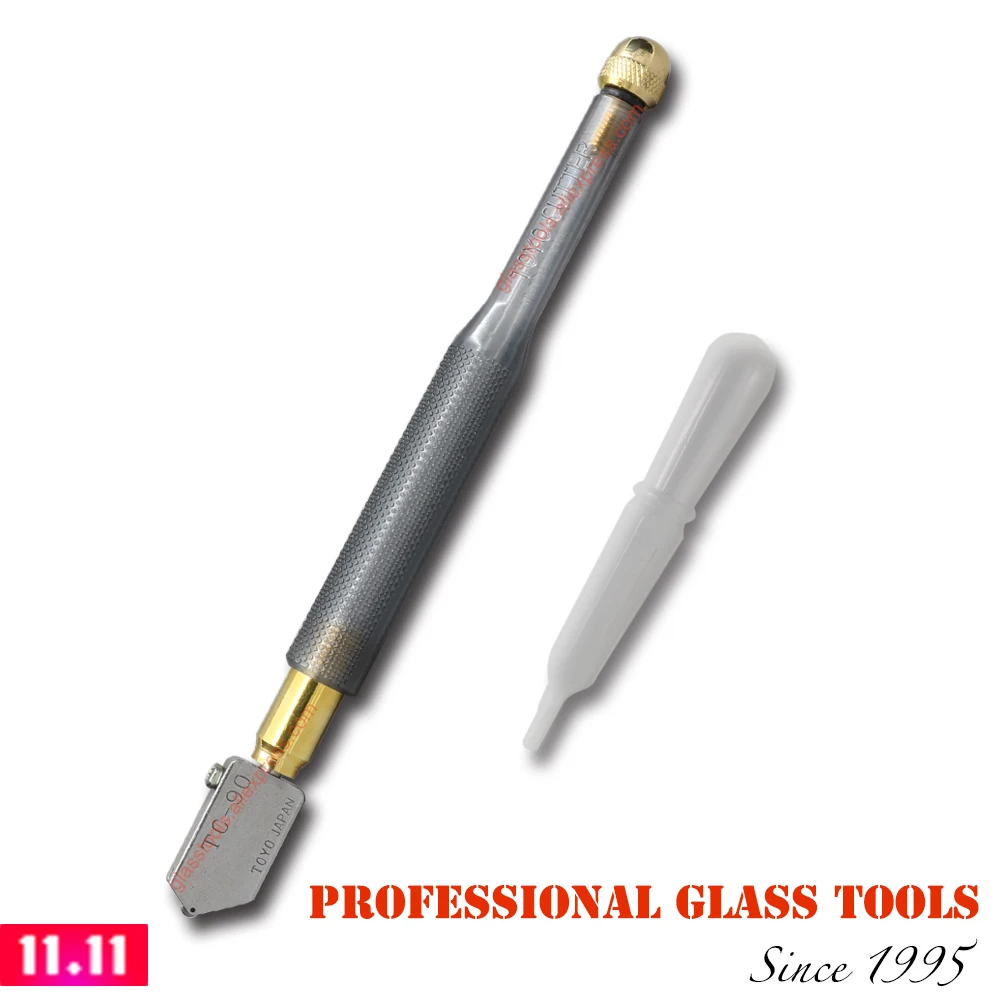 TC 90 TOYO Glass Cutter for straight cutting/Glass Tools OIL CUTTERin Glass Cutter from Home