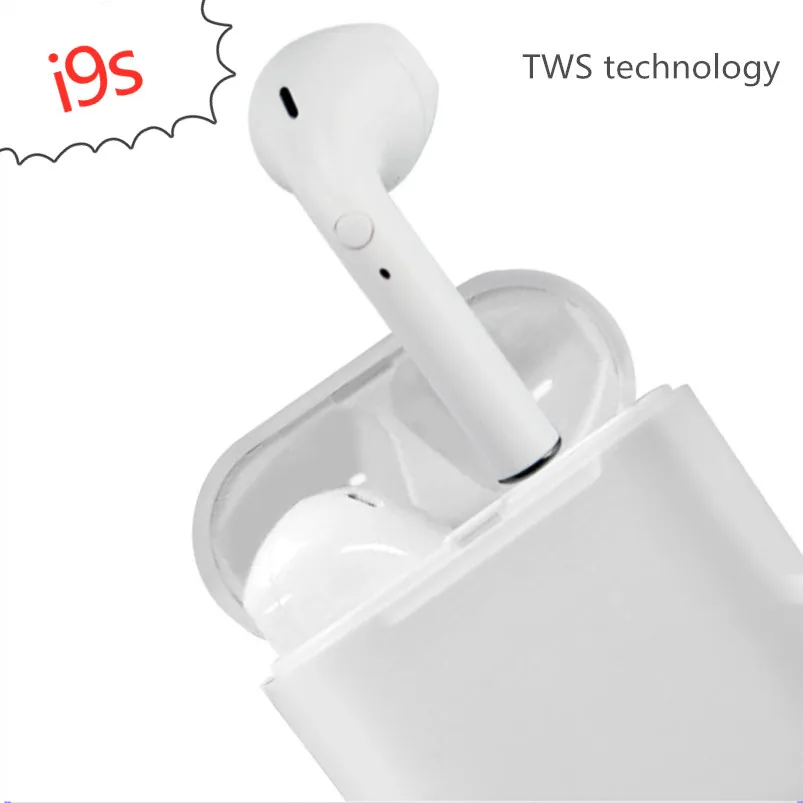 Миниатюрные беспроводные Bluetooth наушники i9s TWS стереонаушники вкладыши гарнитура