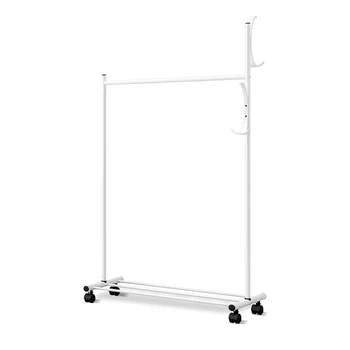 

Coat Rack Clothes Tree Coatrack Hat Hanger Hallstand Clothes Hat Tree Rack Free Standing with Hooks Shoe Holder Removable