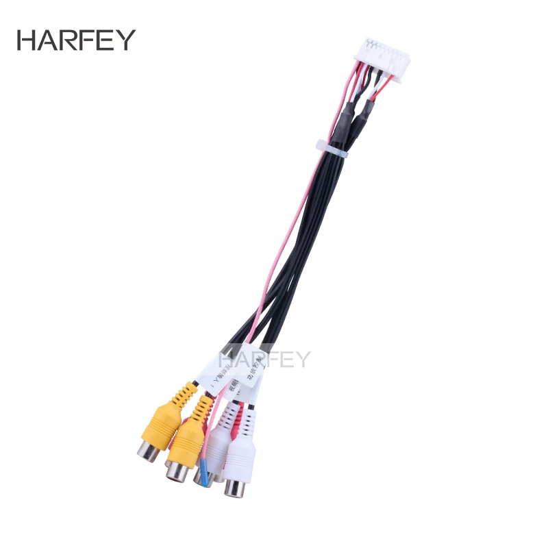 

Harfey Car RCA Mini ISO Line Out Adapter RCA Aux-in Adapter Cable for Navi GPS Multimedia Head Unit Player