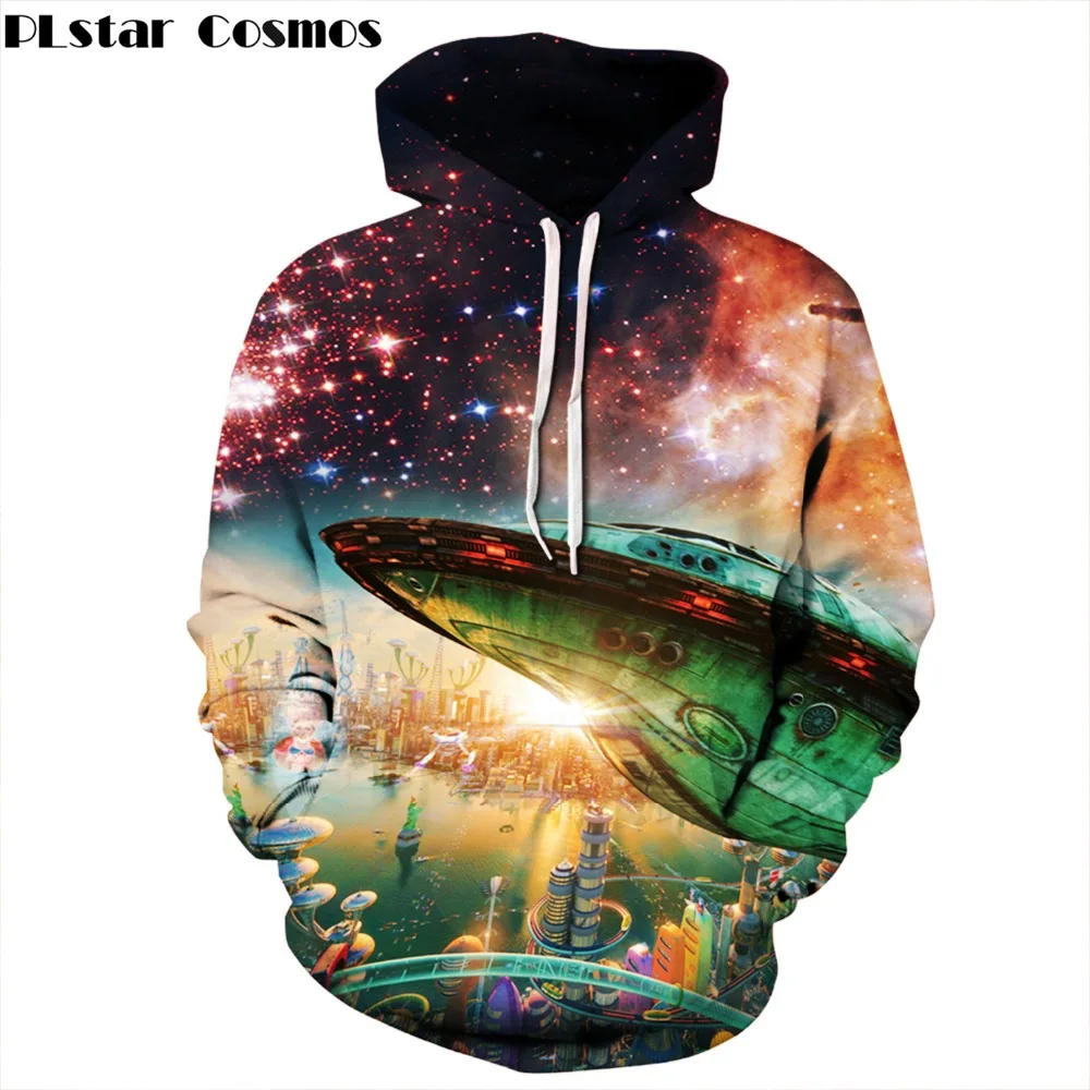 

PLstar Cosmos 3d Hooded Men/Women Hoodies Print Cartoon Country UFO Galaxy Sweatshirts 3d Thin Pullovers size S-XXXL