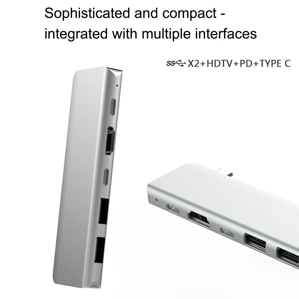 USB C концентратор type-c для нескольких портов USB 3,0 type C адаптер питания USB-C концентратор сплиттер док-станция для Macbook Pro