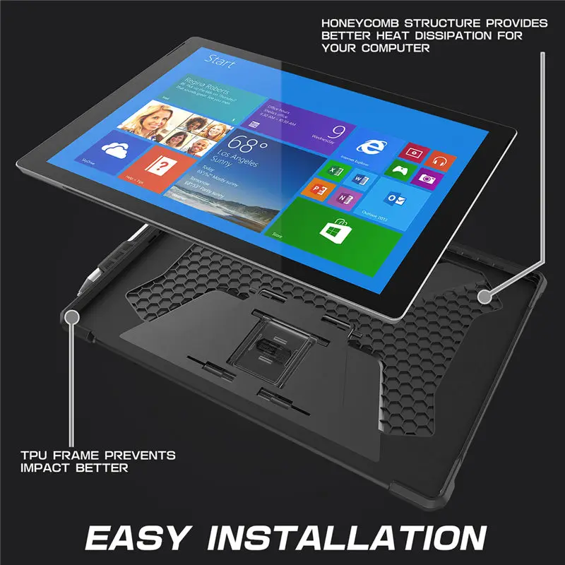 SUPCASE For Surface Pro 7 /Pro 6/Pro 5/Pro 4/Pro LTE Case UB PRO Full-Body Kickstand Rugged Cover,Compatible With Keyboard