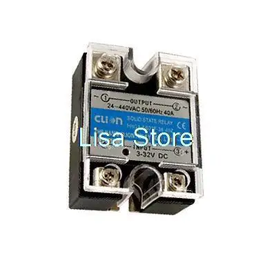 

3-32VDC вход 24-440VAC выход 40A SSR твердотельное реле
