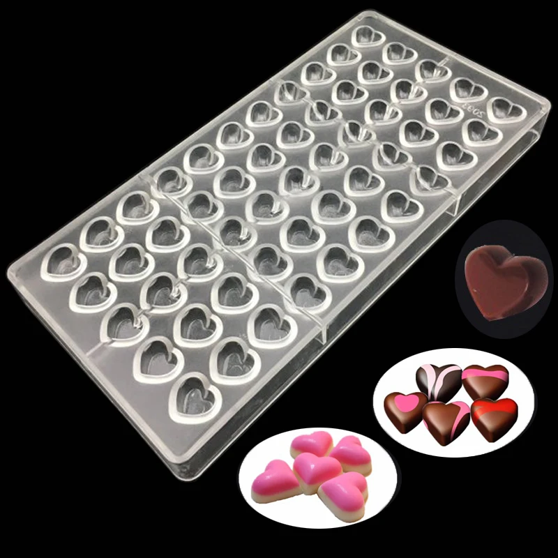 Mini heart chocolate candy molds handmade making valentine gift decor