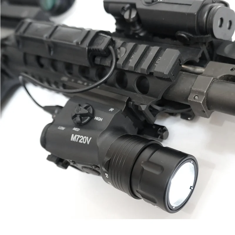 Тактический M720V светодиодный фонарик Softair винтовка пистолет лампы стробоскопа Выход военный страйкбол Arma съемки охотничье оружие Свет