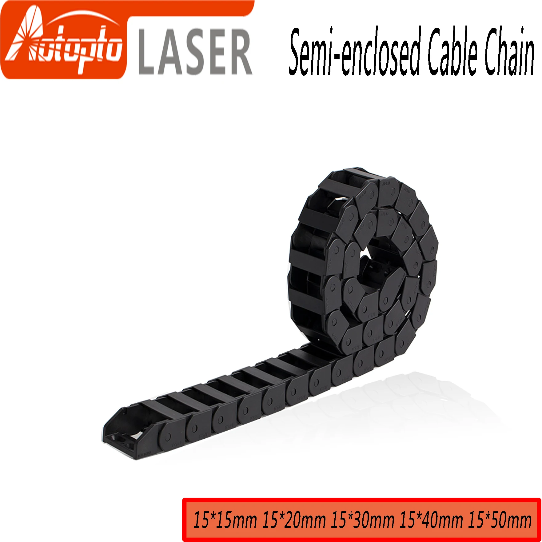 

Cable Chain Semi-Enclosed 15*20 30 40 50mm Wire Transmission Carrier Plastic Drag Towline For 3D Printer CNC Engraving Machine
